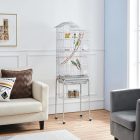 leniaxl madárkalitka -fehér - 46 x 35.5 x 158 cm röpde papagáj kalitka -ketrec - postázás 1 munkanap