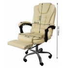 Malatec Extra kényelmes irodai forgószék vezetői fotel elegáns irodai szék lábtartóval