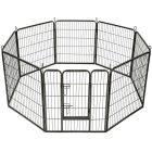 leniaxl fém kifutó , kutya kennel ketrec , védőrács,  8 elem 80 cm magas