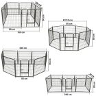 leniaxl fém kifutó , kutya kennel ketrec , védőrács,  8 elem 80 cm magas