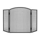 leniaxl 3 Paneles Kandallórács kandalló védő paraván 118x76,5 cm - rozsdamentes acélból