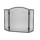 leniaxl 3 Paneles Kandallórács kandalló védő paraván 118x76,5 cm - rozsdamentes acélból