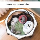 leniaxl XXL 114x114x58cm mobil kutya macska stb kisállat kennel ketrec hordozható járóka