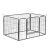 leniaxl Fém kisállat ketrec 125 x 85 x 70 cm kutya kennel ól