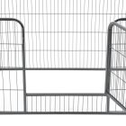 leniaxl Fém kisállat ketrec 125 x 85 x 70 cm kutya kennel ól 