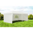 leniaxl XL kerti rendezvény sátor pavilon sörsátor 3x6m 6 oldalfallal - fehér