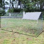 leniaxl 180x75cm tyúkketrec nyúlketrec tyúkól kifutó kennel ól  árnyékoló tetővel