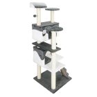 leniaxl 130 cm magas macskabútor kaparófa macskajáték cicabútor 