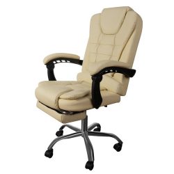   Malatec Extra kényelmes irodai / gamer forgószék vezetői fotel elegáns irodai szék lábtartóval