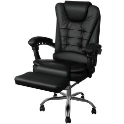   Extra kényelmes irodai / gamer forgószék vezetői fotel elegáns irodai szék lábtartóval